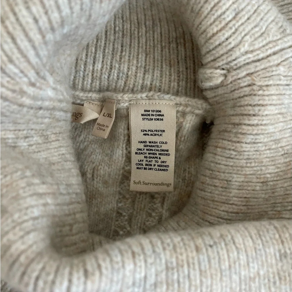 Cozy Cream Cable Knit Sweater - Picture 6 of 6